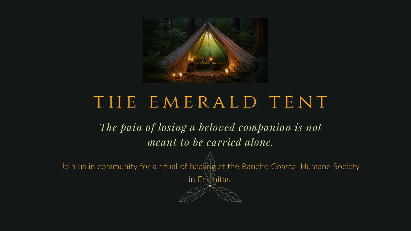 Emerald Tent - banner for website